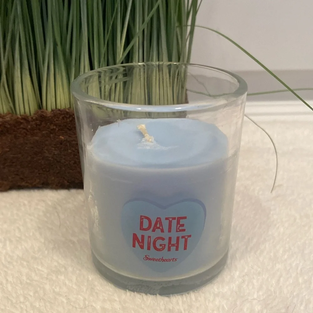 🆕SWEETHEARTS- Blue Votive Candle “Date Night”- 3 oz